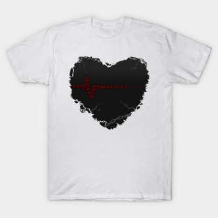 Black broken heart T-Shirt